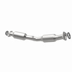 MagnaFlow 52710 oem grade direct-fit catalytic converter, opposite rear three-quarter view of the turntable spin