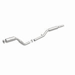 MagnaFlow 5461132 carb direct-fit catalytic converter, front three-quarter view of the turntable spin