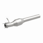MagnaFlow 60512 oem grade direct-fit catalytic converter, front three-quarter view of the turntable spin