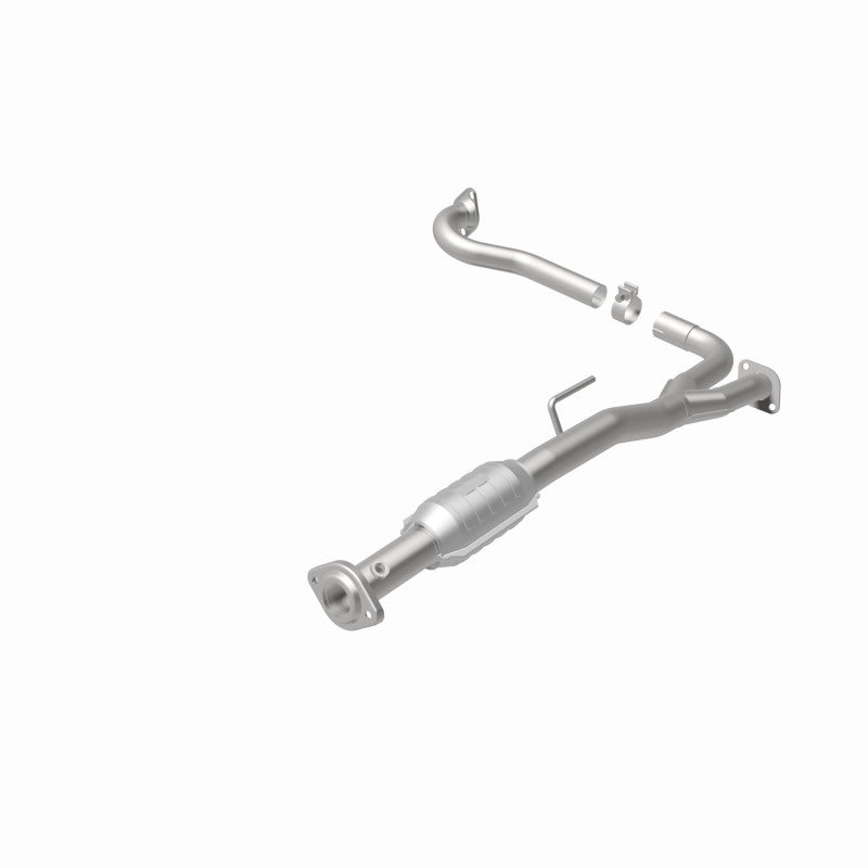 MagnaFlow 93236 hm grade direct-fit catalytic converter, rear view of the turntable spin