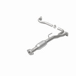 MagnaFlow 93236 hm grade direct-fit catalytic converter, rear view of the turntable spin