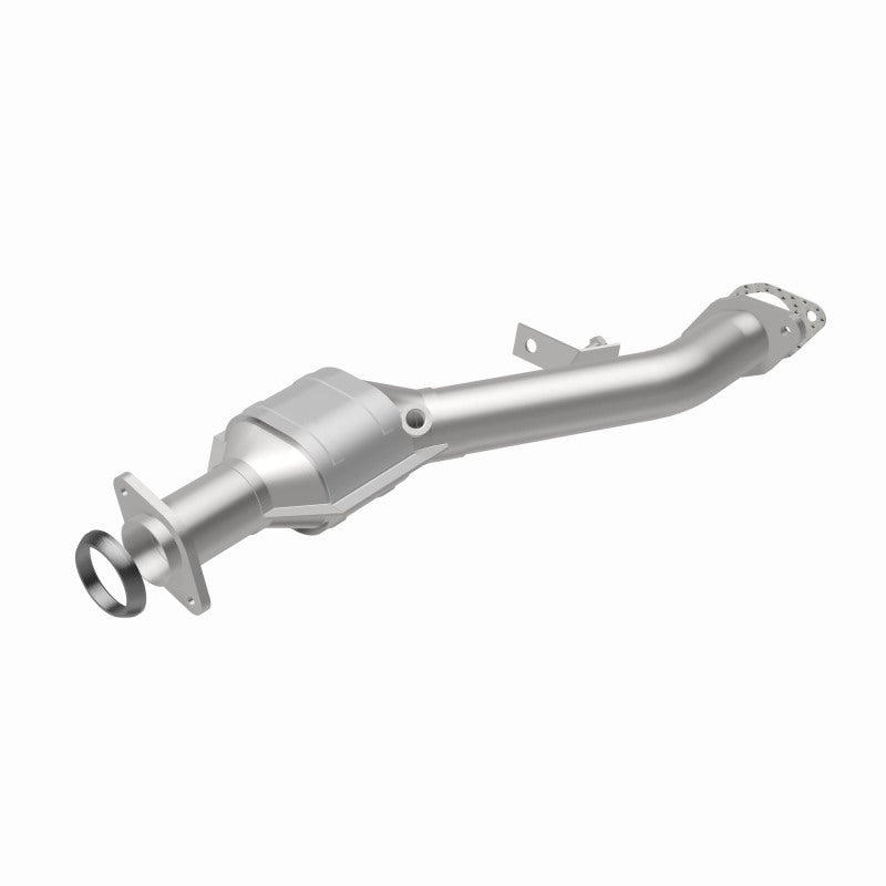 MagnaFlow 49984 oem grade direct-fit catalytic converter, rear view of the turntable spin