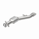 MagnaFlow 49984 oem grade direct-fit catalytic converter, rear view of the turntable spin