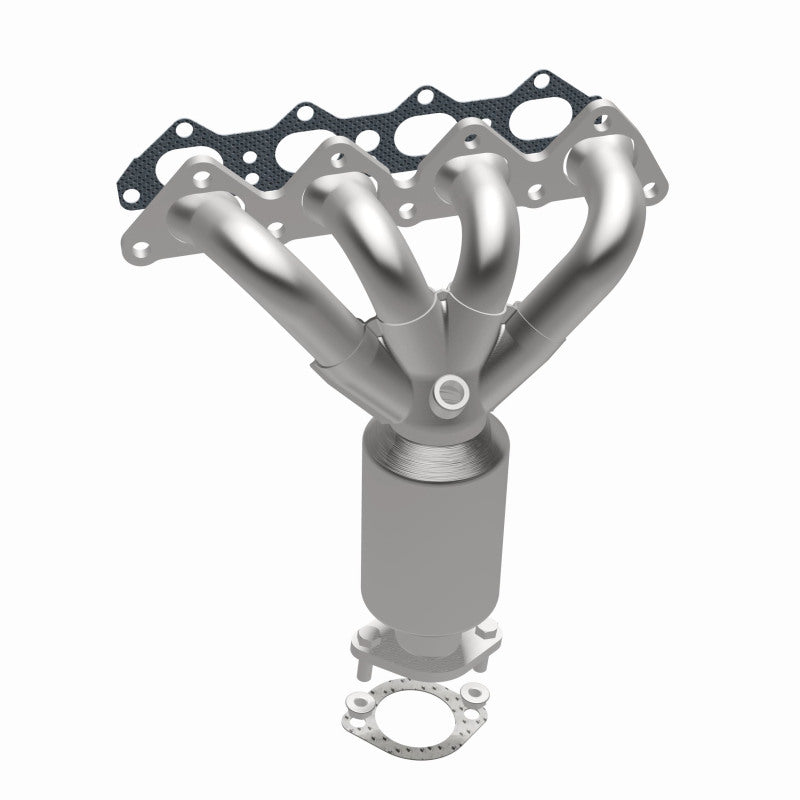MagnaFlow 452034 carb manifold converter, opposite side view of the turntable spin