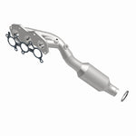 MagnaFlow 49285 oem grade manifold converter, side view of the turntable spin