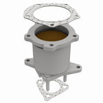 MagnaFlow 50671 hm grade direct-fit catalytic converter, front three-quarter view of the turntable spin