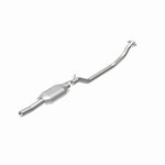MagnaFlow 93301 epa direct-fit catalytic converter, rear view of the turntable spin