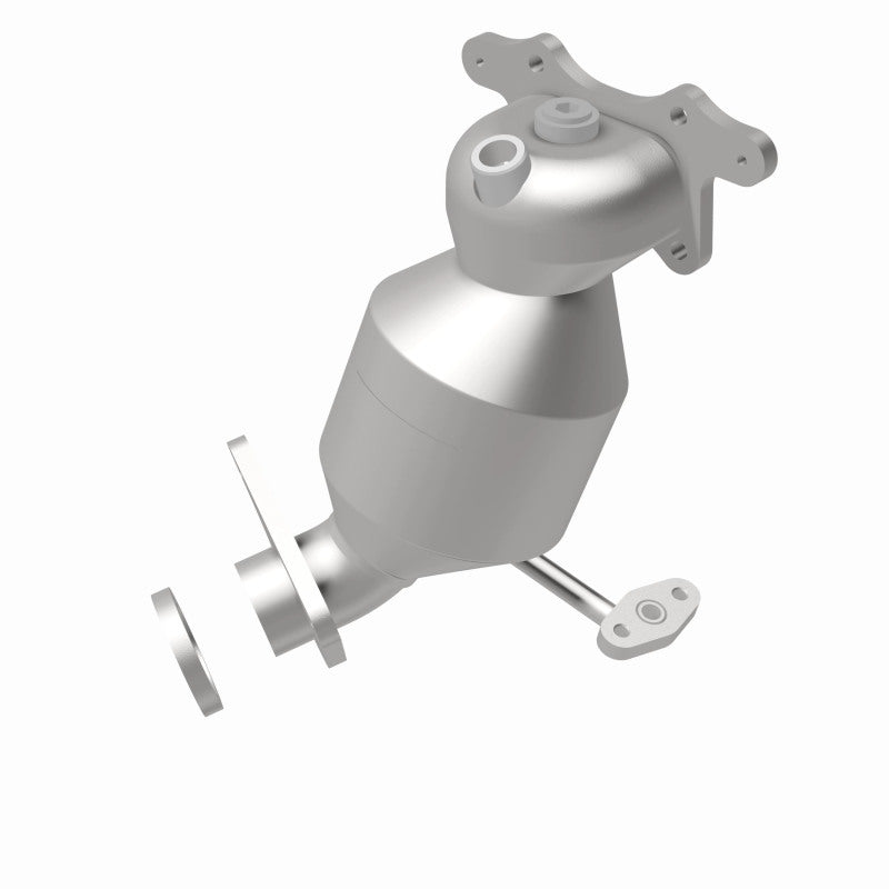 MagnaFlow 5531680 carb manifold converter, rear view of the turntable spin