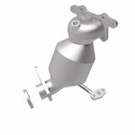 MagnaFlow 5531680 carb manifold converter, rear view of the turntable spin
