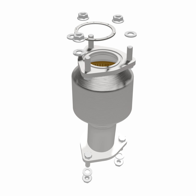 MagnaFlow 52006 oem grade direct-fit catalytic converter, opposite side view of the turntable spin