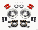 Wilwood D154 P/S Park Brake Kit Red Mopar/Dana 2.36in Off w/Snap Ring Bearing