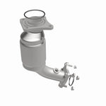 MagnaFlow 50219 hm grade direct-fit catalytic converter, front three-quarter view of the turntable spin
