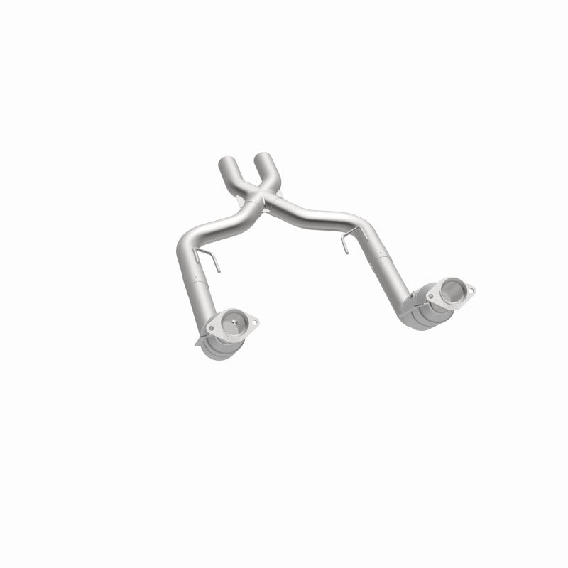 MagnaFlow 15448 epa direct-fit catalytic converter, opposite side view of the turntable spin