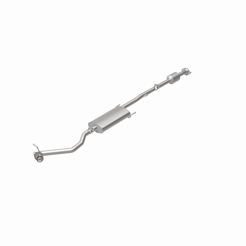 MagnaFlow 52104 oem grade direct-fit catalytic converter, rear view of the turntable spin