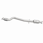 MagnaFlow 52109 oem grade direct-fit catalytic converter, side view of the turntable spin