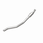 MagnaFlow 52173 oem grade direct-fit catalytic converter, rear view of the turntable spin