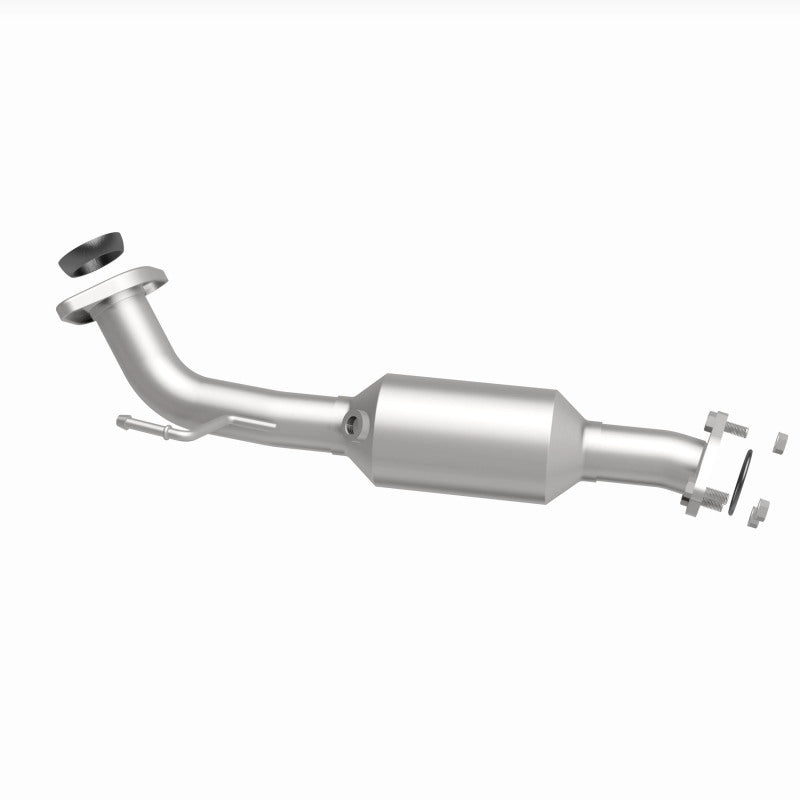 MagnaFlow 24097 hm grade direct-fit catalytic converter, side view of the turntable spin