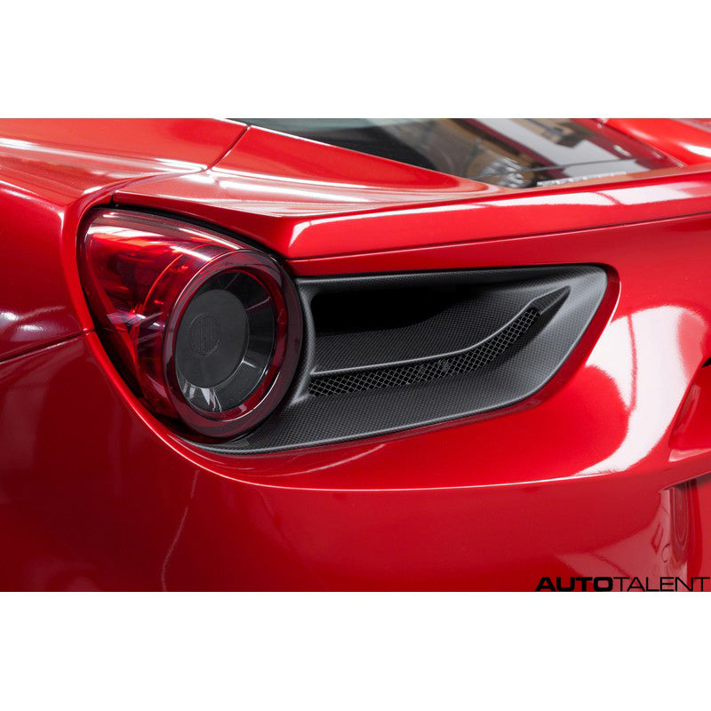 Capristo Carbon Tail Light Covers For Ferrari 488 - AutoTalent