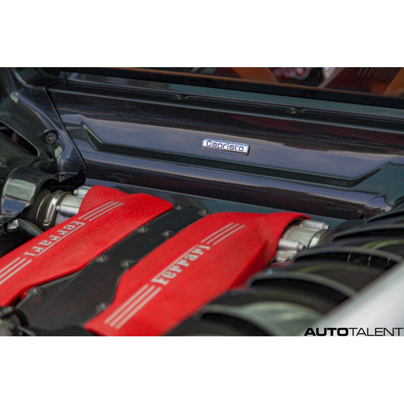 Capristo Carbon Engine Compartment Side Covers For Ferrari 488 GTB - AutoTalent