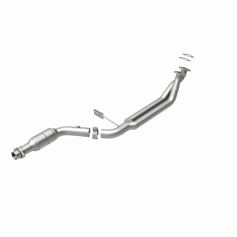 MagnaFlow 23992 hm grade direct-fit catalytic converter, rear view of the turntable spin