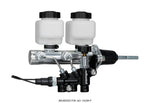 Wilwood Tandem Remote M/C Kit w L/H Bracket & Prop Valve - 7/8in Bore Ball Burnished-W/Pushrod