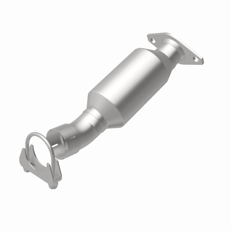 MagnaFlow 5671448 carb direct-fit catalytic converter, rear view of the turntable spin