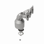 MagnaFlow 51187 oem grade manifold converter, opposite rear three-quarter view of the turntable spin