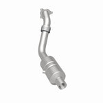 MagnaFlow 93290 hm grade direct-fit catalytic converter, rear three-quarter view of the turntable spin