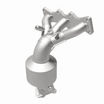 MagnaFlow 452025 carb manifold converter, rear view of the turntable spin