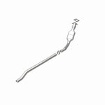 MagnaFlow 93277 hm grade direct-fit catalytic converter, rear view of the turntable spin