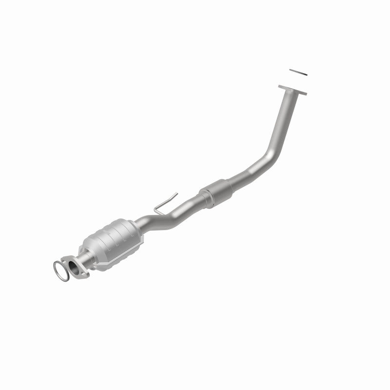 MagnaFlow 357801 carb direct-fit catalytic converter, rear view of the turntable spin