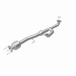 MagnaFlow 52027 oem grade direct-fit catalytic converter, rear view of the turntable spin