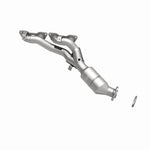 MagnaFlow 5531868 carb manifold converter, side view of the turntable spin