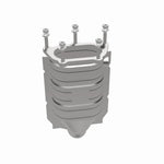 MagnaFlow 452842 carb direct-fit catalytic converter, opposite side view of the turntable spin