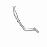 MagnaFlow 5561540 carb direct-fit catalytic converter, rear three-quarter view of the turntable spin