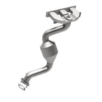 MagnaFlow 50175 hm grade manifold converter, rear view of the turntable spin