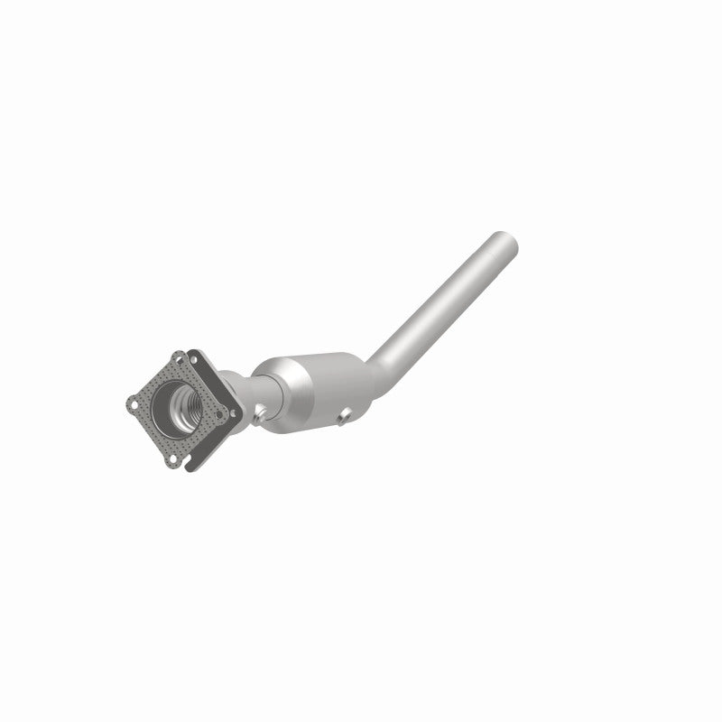 MagnaFlow 21-920 oem grade direct-fit catalytic converter, opposite front three-quarter view of the turntable spin