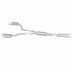 MagnaFlow 15628 street series cat-back exhaust, side view of the turntable spin