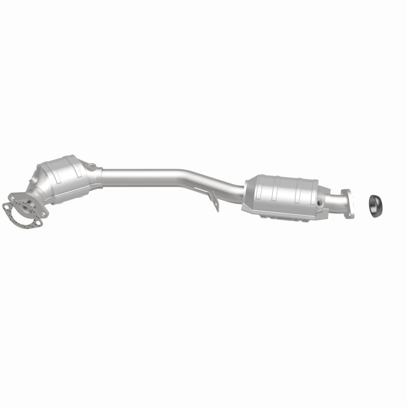 MagnaFlow 451008 carb direct-fit catalytic converter, side view of the turntable spin