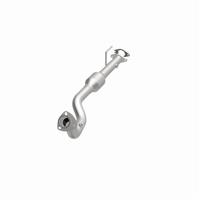 MagnaFlow 49431 oem grade direct-fit catalytic converter, opposite front three-quarter view of the turntable spin