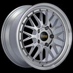 BBS LM 18x8 5x114.3 ET40 Diamond Silver Center Diamond Cut Lip Wheel - 82mm PFS/Clip Required