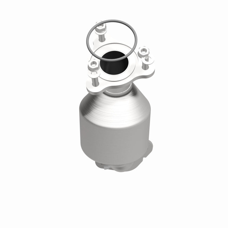 MagnaFlow 52300 oem grade direct-fit catalytic converter, side view of the turntable spin