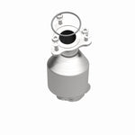MagnaFlow 52300 oem grade direct-fit catalytic converter, side view of the turntable spin
