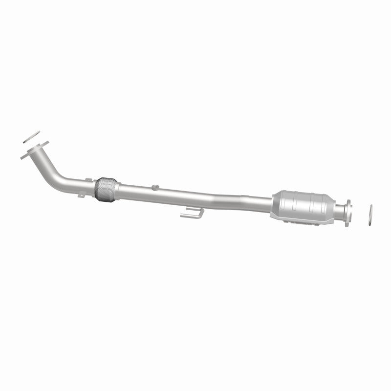 MagnaFlow 49556 oem grade direct-fit catalytic converter, side view of the turntable spin