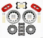 Wilwood AERO6 Front Hat Kit 14.00 Drilled Red 99-06 BMW E46