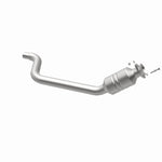 MagnaFlow 52004 oem grade direct-fit catalytic converter, opposite rear three-quarter view of the turntable spin