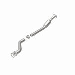 MagnaFlow 49731 oem grade direct-fit catalytic converter, rear view of the turntable spin