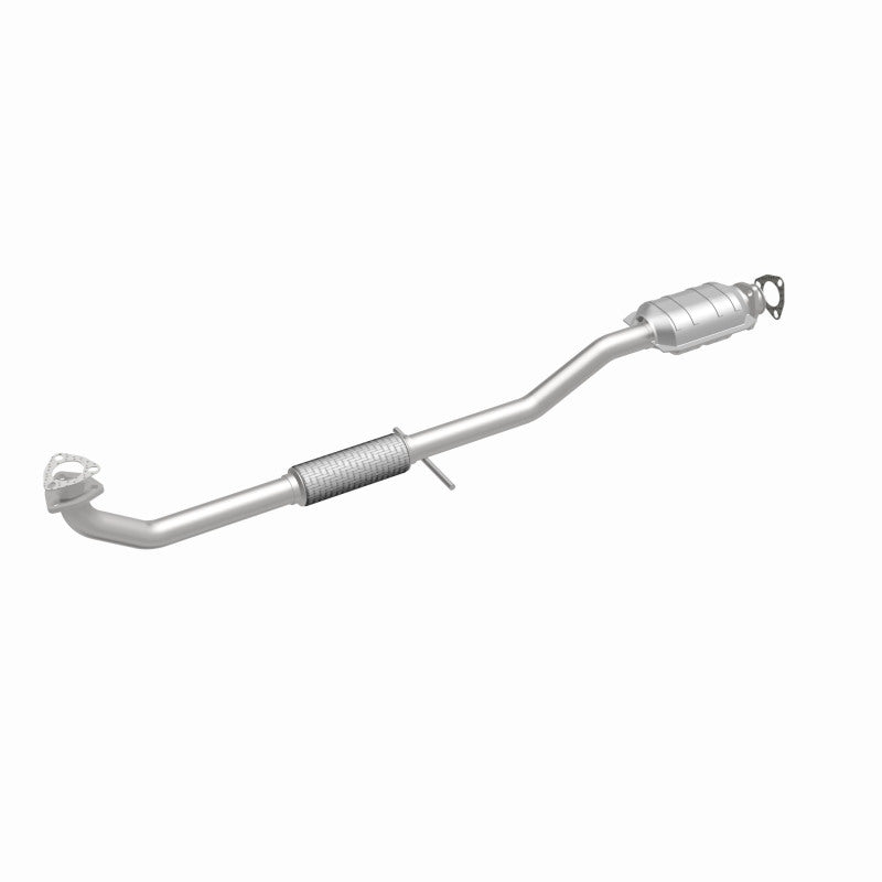 MagnaFlow 23449 epa direct-fit catalytic converter, front three-quarter view of the turntable spin