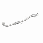 MagnaFlow 23449 epa direct-fit catalytic converter, front three-quarter view of the turntable spin