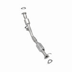 MagnaFlow 51391 oem grade direct-fit catalytic converter, rear three-quarter view of the turntable spin